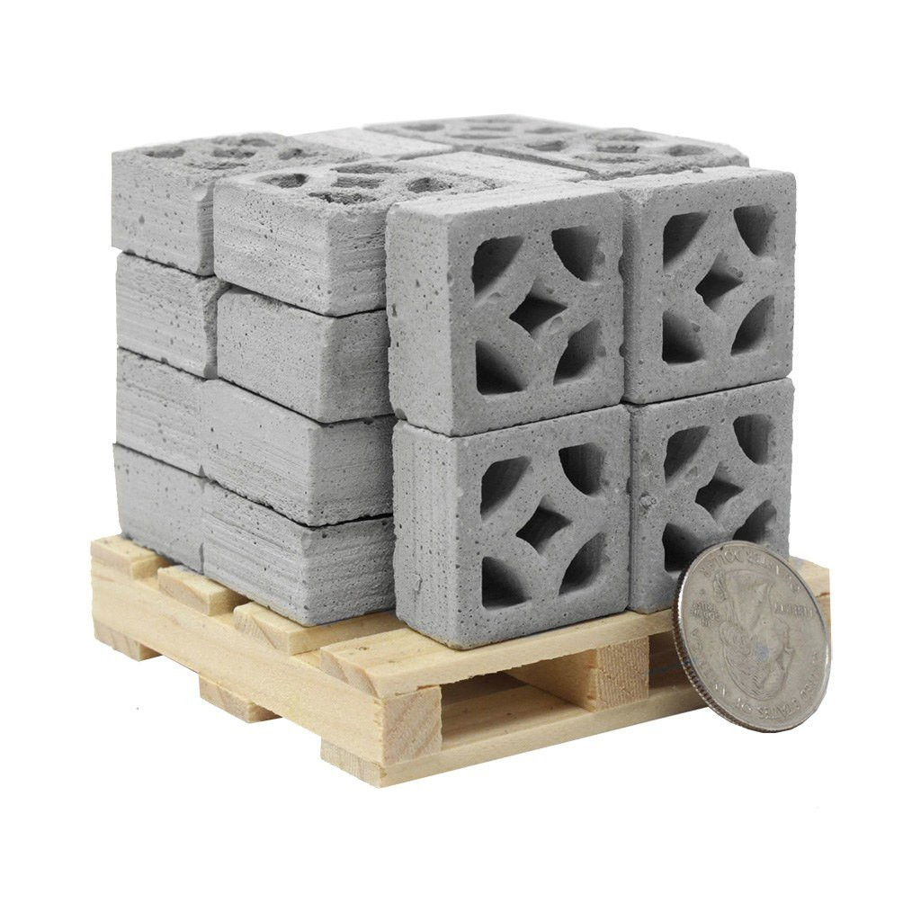 ヘレナモルフォ　120mm Mini Materials 1:12 Breeze Block, Empress | Midwest Technology
