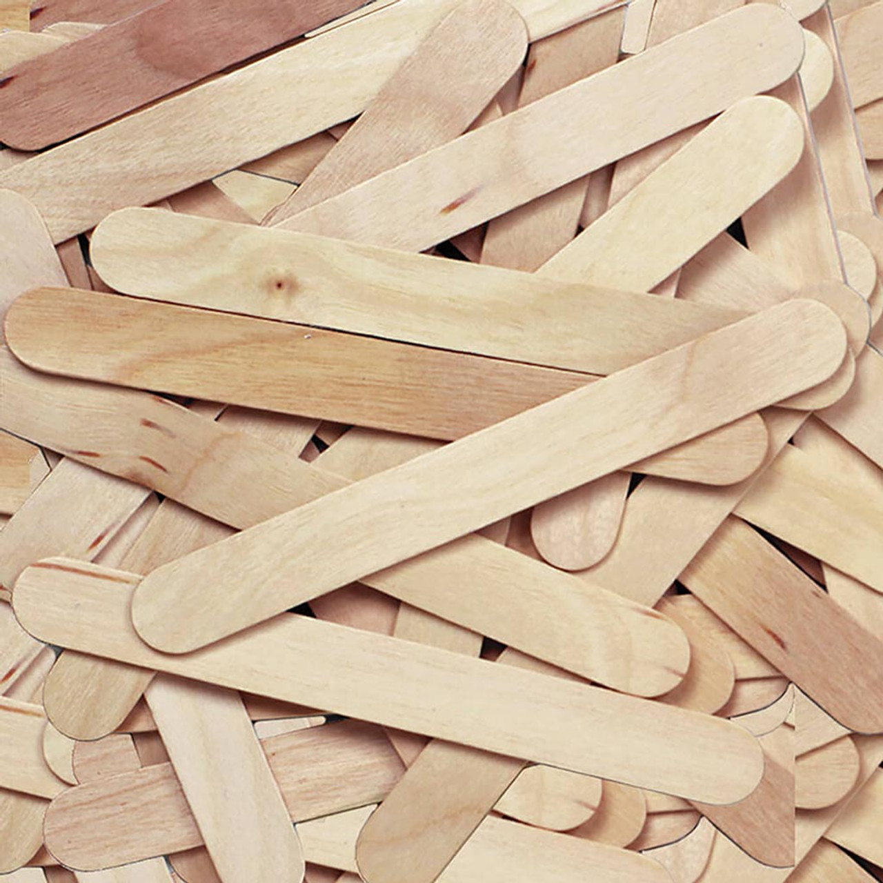 500 Natural Wood Craft Sticks