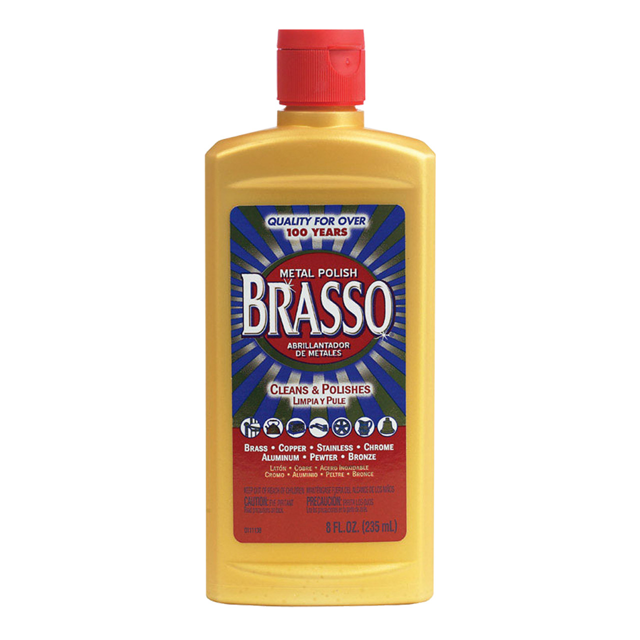 Eight Ounce Can Brasso Brass Polish - 8 fl oz bottle