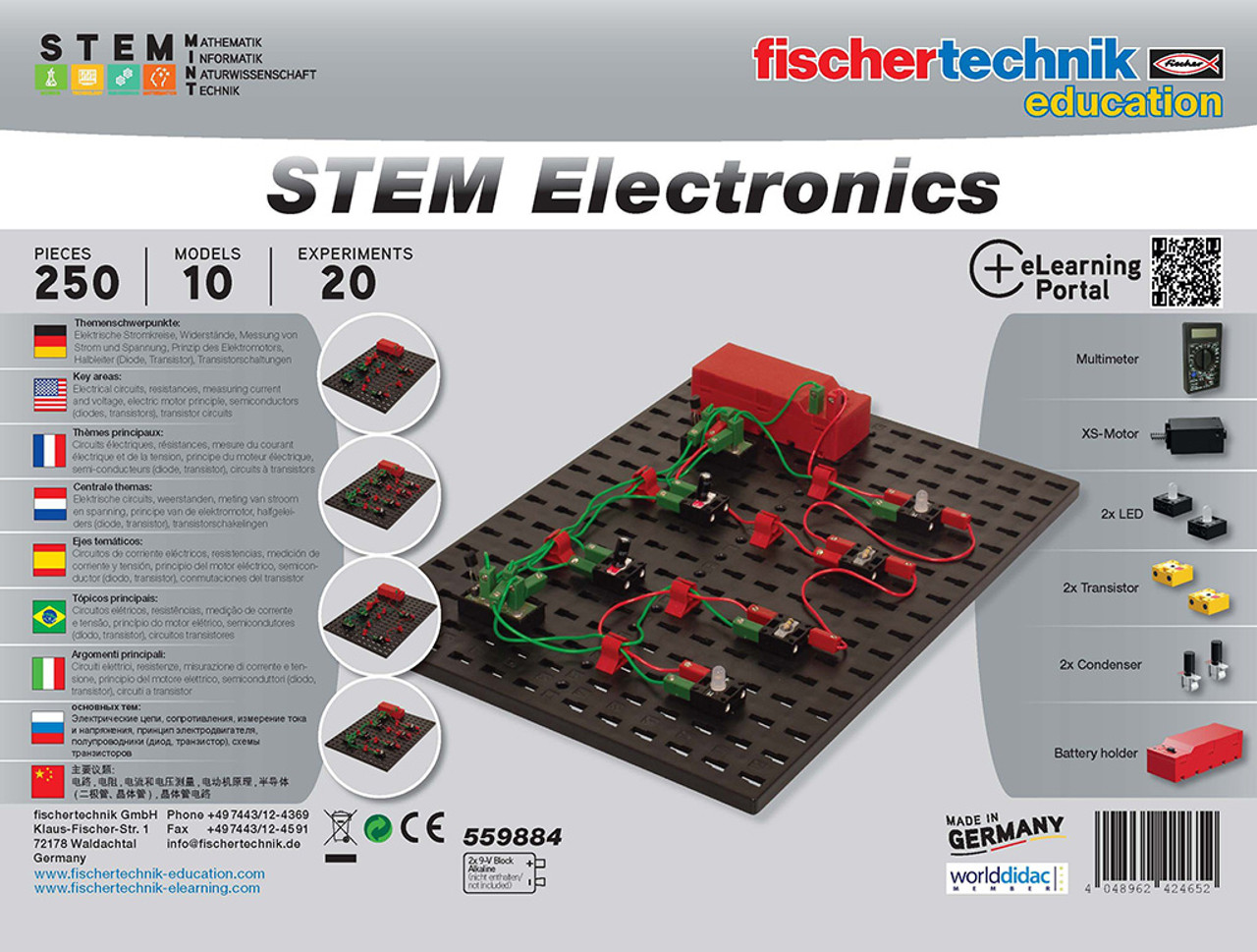 Fischertechnik STEM Electronics Kit - Paxton/Patterson