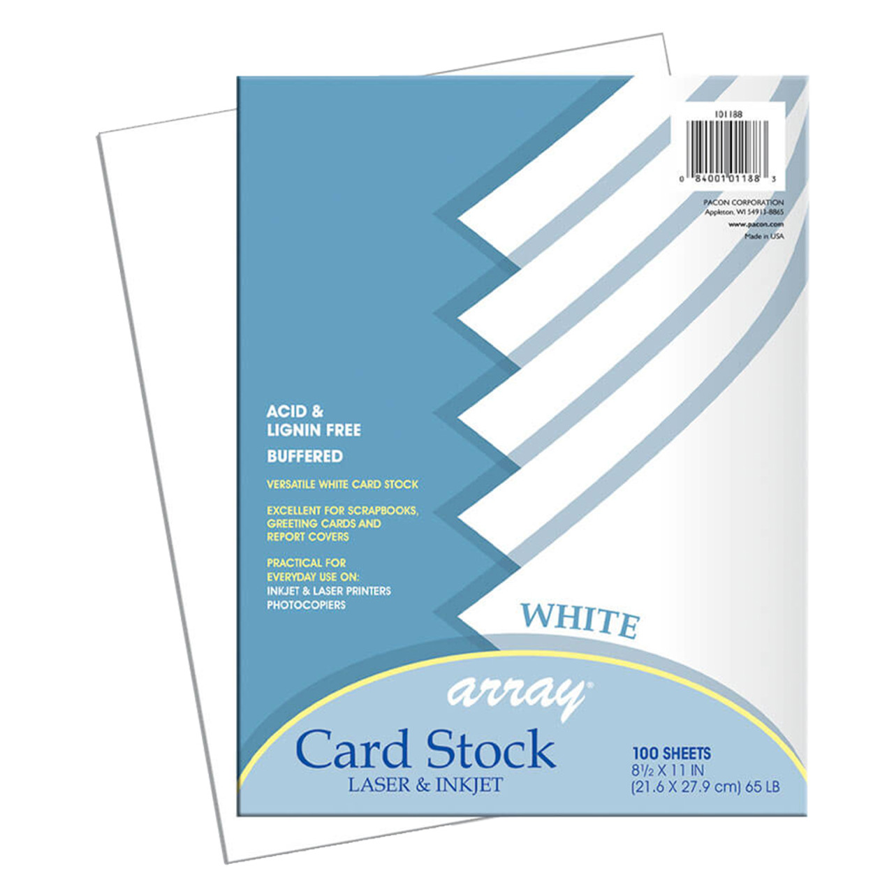 Pacon Classic White Card Stock, 8-1/2 x 11