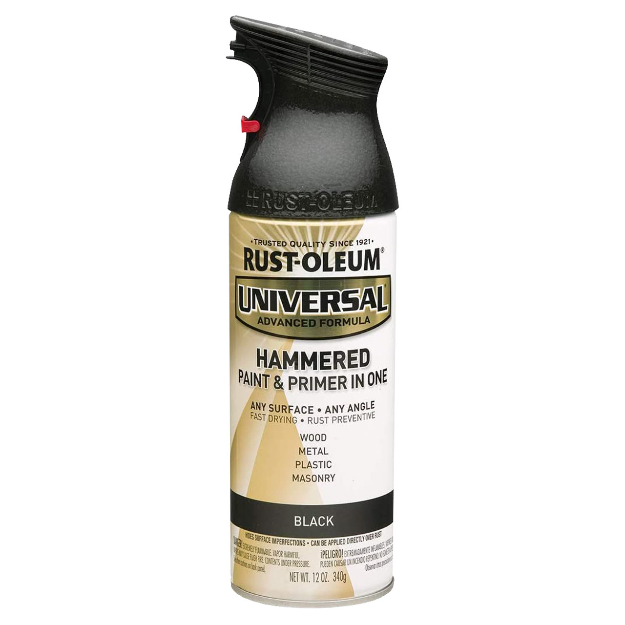 Rust-Oleum Hammered Spray Paint, Black - Midwest Technology Products