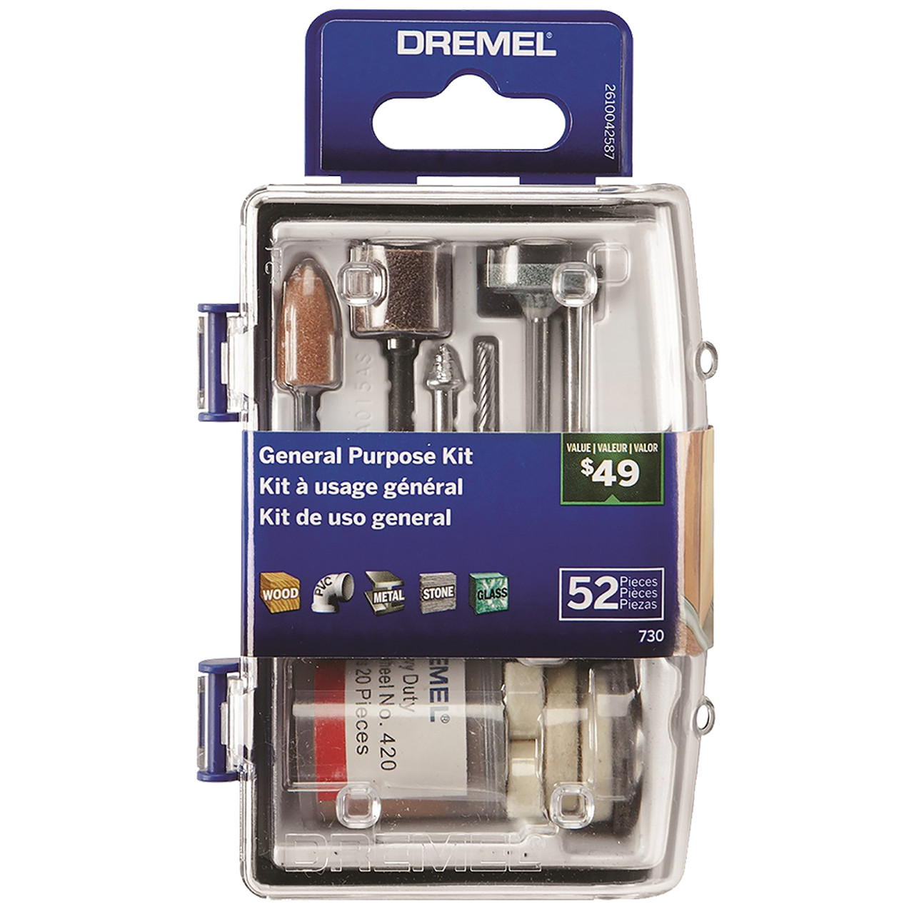 Dremel 709-02 110-Pieces All-Purpose Rotary Tool Accessory Kit