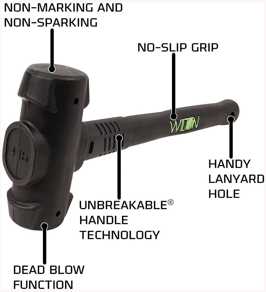 Wilton 4 Lb. BASH Dead Blow Hammer Midwest Technology