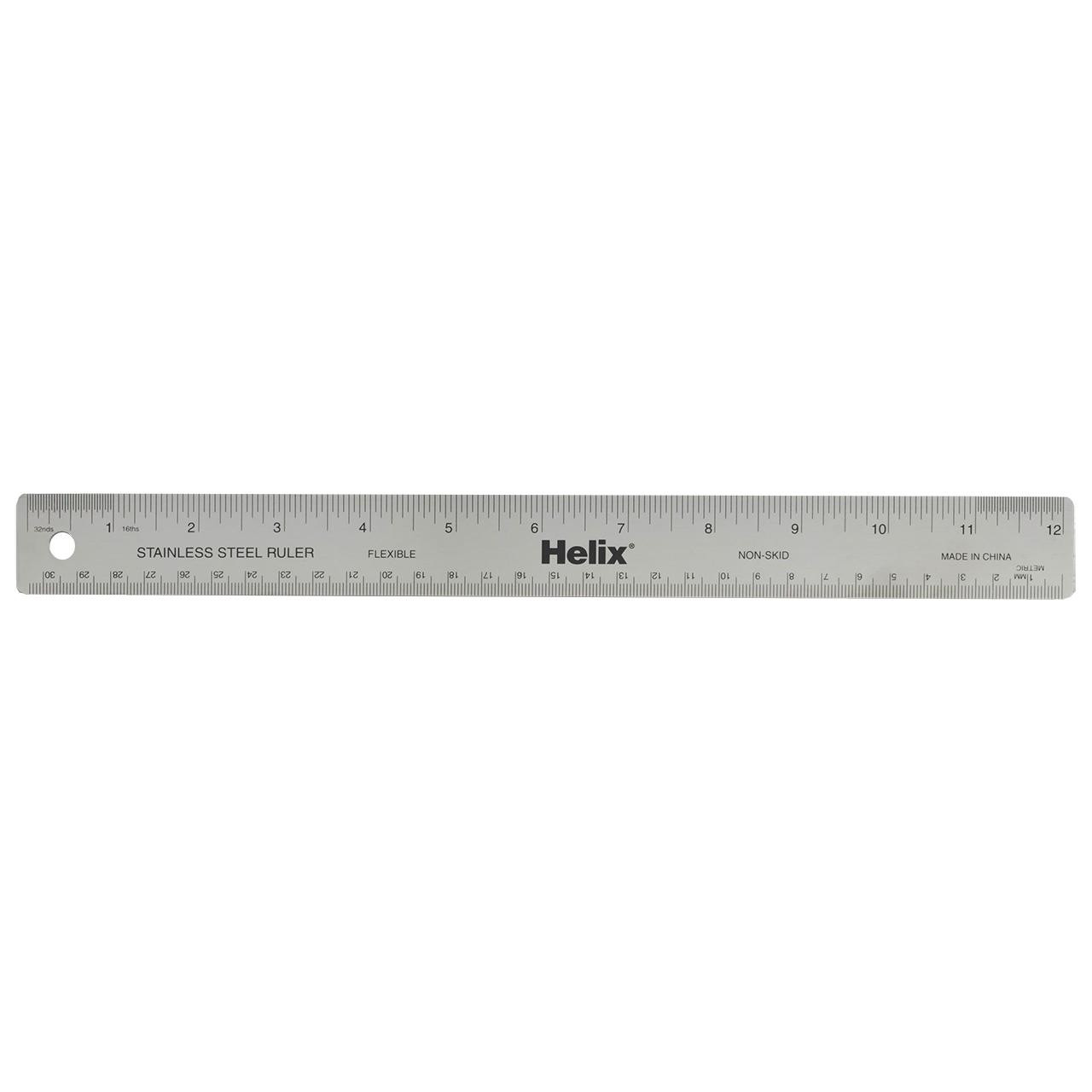 Helix First Ruler Helix Stainless Steel Ruler, 12