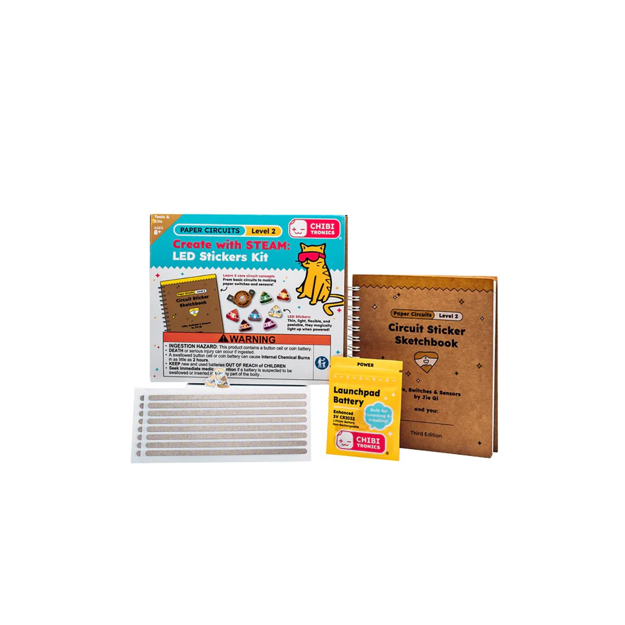 Steam Sticker Light Chibitronics STEAM LED Sticker Kit | Midwest Technology