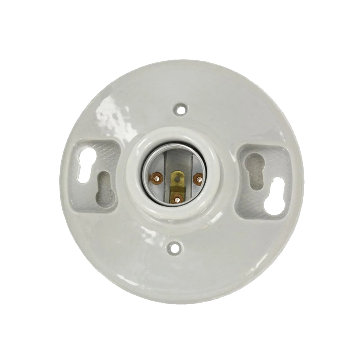Leviton Porcelain Lampholder, White - Midwest Technology Products