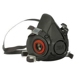 black 3m half-mask respirator in size large meets niosh standards and requires two filters, sold separately black 3m half-mask respirator in size large meets niosh standards and requires two filters, sold separately