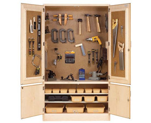 Diversified Spaces 48" Woodworking Tool Cabinet with Tools Diversified Spaces 48" Woodworking Tool Cabinet with Tools