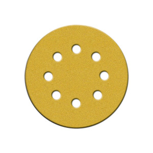 Norton 5" Eight-Hole Hook & Loop Paper Sanding Discs, 60 Grit, Qty. 25