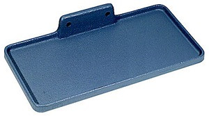 12" x 6" blue cast iron steel baldor tool tray for use with baldor 20 gauge grinder pedestal