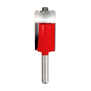 side profile of Freud 3/4" x 2-15/16" Bearing Flush Trim router bit with double flutes
