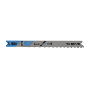 bosch basic for metal u-shank jig saw blade made from high speed steel with 17-24 tpi