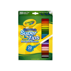 Crayola Washable Super Tips Markers with Silly Scents 20-Piece Crayola Washable Super Tips Markers with Silly Scents 20-Piece