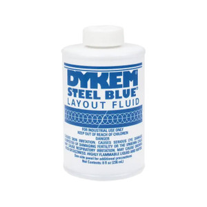 Dykem Steel Blue Layout Fluid, 8 oz. brush in cap Dykem Steel Blue Layout Fluid, 8 oz. brush in cap