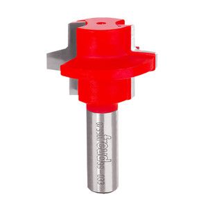 Freud Wedge Groove Router Bit with red head and silver shank Freud Wedge Groove Router Bit with red head and silver shank