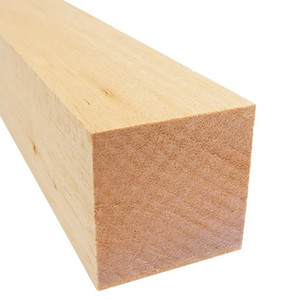  2" x 2" x 12" piece of light-colored balsa wood block for crafts and architectural projects