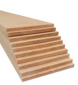tiered stack of 10 sheets of light-colored kiln-dried 1/4" x 4" x 36" balsa wood tiered stack of 10 sheets of light-colored kiln-dried 1/4" x 4" x 36" balsa wood
