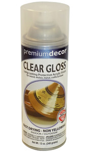 EasyCare Premium Decor Spray Paint, Clear Gloss, 12 oz.