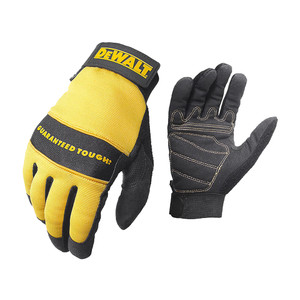DeWalt Synthetic Leather Work Gloves, Medium - Midwest Technology