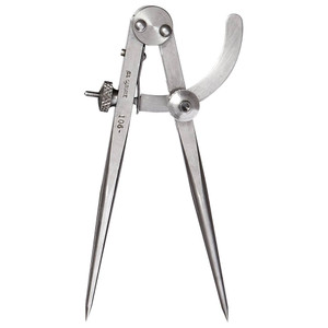 cs osborne 6" wing divider with steel wing nuts, turned brass washers, hardened points, precision screw threads cs osborne 6" wing divider with steel wing nuts, turned brass washers, hardened points, precision screw threads