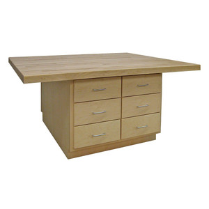 Hann 4-Station Work Bench with 12 Drawers and 4 Wilton Vises (7")