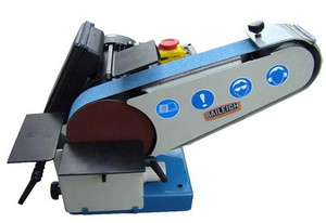 Baileigh 2x40 Belt and 6-Disc Combination Sander with fan-cooled 1HP motor, quick release locks & lever