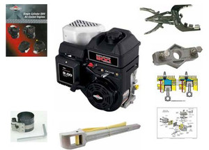 Briggs & Stratton overhead valve 950 Series Engine Upgrade Module with 10 black 950 Series Engines Briggs & Stratton overhead valve 950 Series Engine Upgrade Module with 10 black 950 Series Engines