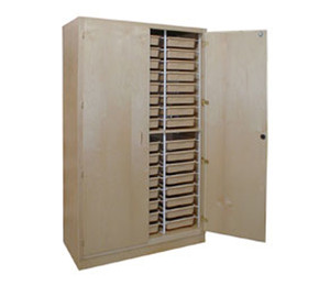 Tote Tray Storage Cabinet