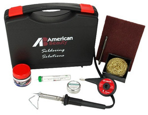 American Beauty Professional Soldering Kit with 50W pencil-style soldering iron and accessories