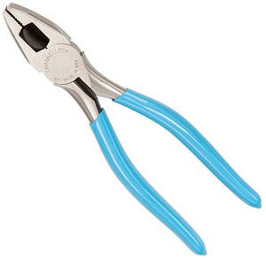 silver round nose pliers with blue handles and laser heat-treated knife-and-anvil-style cutting edges silver round nose pliers with blue handles and laser heat-treated knife-and-anvil-style cutting edges
