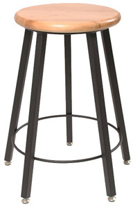 durable 24" fixed height classroom stool with 5 fully-welded square tube steel legs and laminate seat durable 24" fixed height classroom stool with 5 fully-welded square tube steel legs and laminate seat