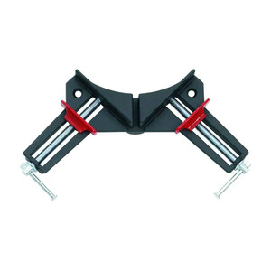 2 black clamp arms connected in the middle with silver screws extending through and ending at a 90 degree angle 2 black clamp arms connected in the middle with silver screws extending through and ending at a 90 degree angle