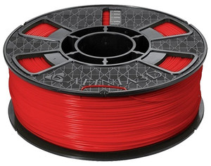 2.2 pound spool of red afinia abs plus premium 1.75mm filament for H800 and H800 3d printers