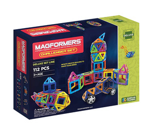 Technology Products Midwest Magnetic Set, Challenger Magformers - Construction 112-Piece