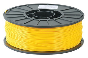 Toner ABS Filament, 3mm 2.2 lb. Spool, Yellow