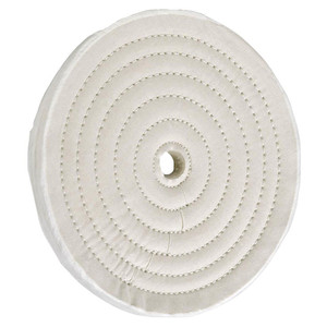 Woodstock Buffing Wheel, Soft Muslin, 8", 40 Ply