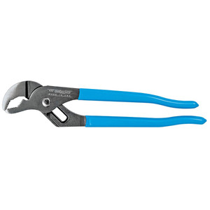 Channellock 9-1/2" long pliers with V-shaped 1-1/2" capacity jaw, undercut tongue and groove
