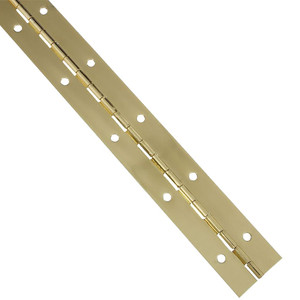National Continuous Hinge, Polished Brass, 1-1/16" x 12" National Continuous Hinge, Polished Brass, 1-1/16" x 12"