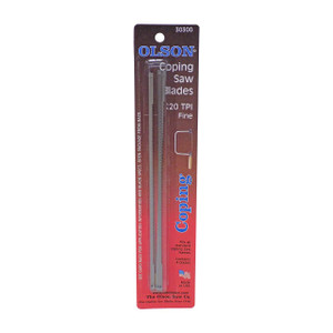 Olson Coping Saw Blades Fine, 6-1/2" x 20T, Qty. 4 Olson Coping Saw Blades Fine, 6-1/2" x 20T, Qty. 4