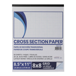 Pacon Cross Section Ruled Drawing Paper - 1/2 Squares