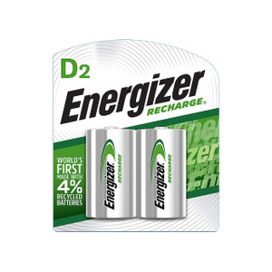Energizer Rechargeable Ni-Mh Batteries, D, 2/pkg. Energizer Rechargeable Ni-Mh Batteries, D, 2/pkg.