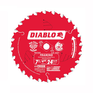 Freud Carbide-tipped Circular Saw Blade, General Purpose Combination, 7-1/4", 24 TPI Freud Carbide-tipped Circular Saw Blade, General Purpose Combination, 7-1/4", 24 TPI