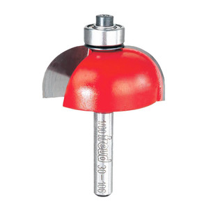 side profile of 1-1/2" cove router bit