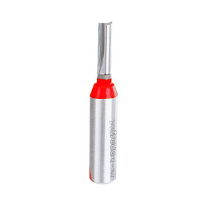 side profile of 1/4" x 7/8" carbide-tipped double flute straight router bit side profile of 1/4" x 7/8" carbide-tipped double flute straight router bit