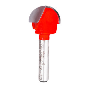 side profile of 3/4" Freud Round Nose carbide-tipped router bit side profile of 3/4" Freud Round Nose carbide-tipped router bit