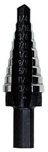 Unibit Step Drill Bit, 3/16" to 7/8" Unibit Step Drill Bit, 3/16" to 7/8"