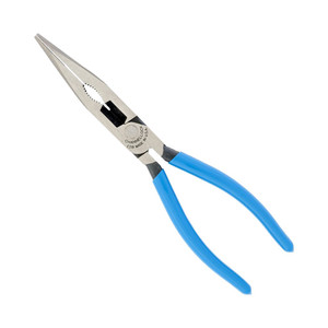 CHANNELLOCK® E SERIES™ XLT™ Long Nose Pliers with Cutter is longer for precision handling CHANNELLOCK® E SERIES™ XLT™ Long Nose Pliers with Cutter is longer for precision handling