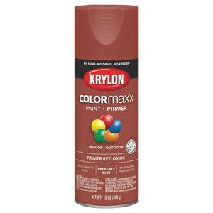 Krylon COLORmaxx Spray Primer, Red Oxide