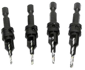 Master Mechanic Quick Change Countersink Set, 4-Piece